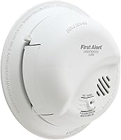 Vista 1 de First Alert BRK - Detector de monóxido de carbono, alarma cableada con batería de respaldo, CO5120BN, color blanco