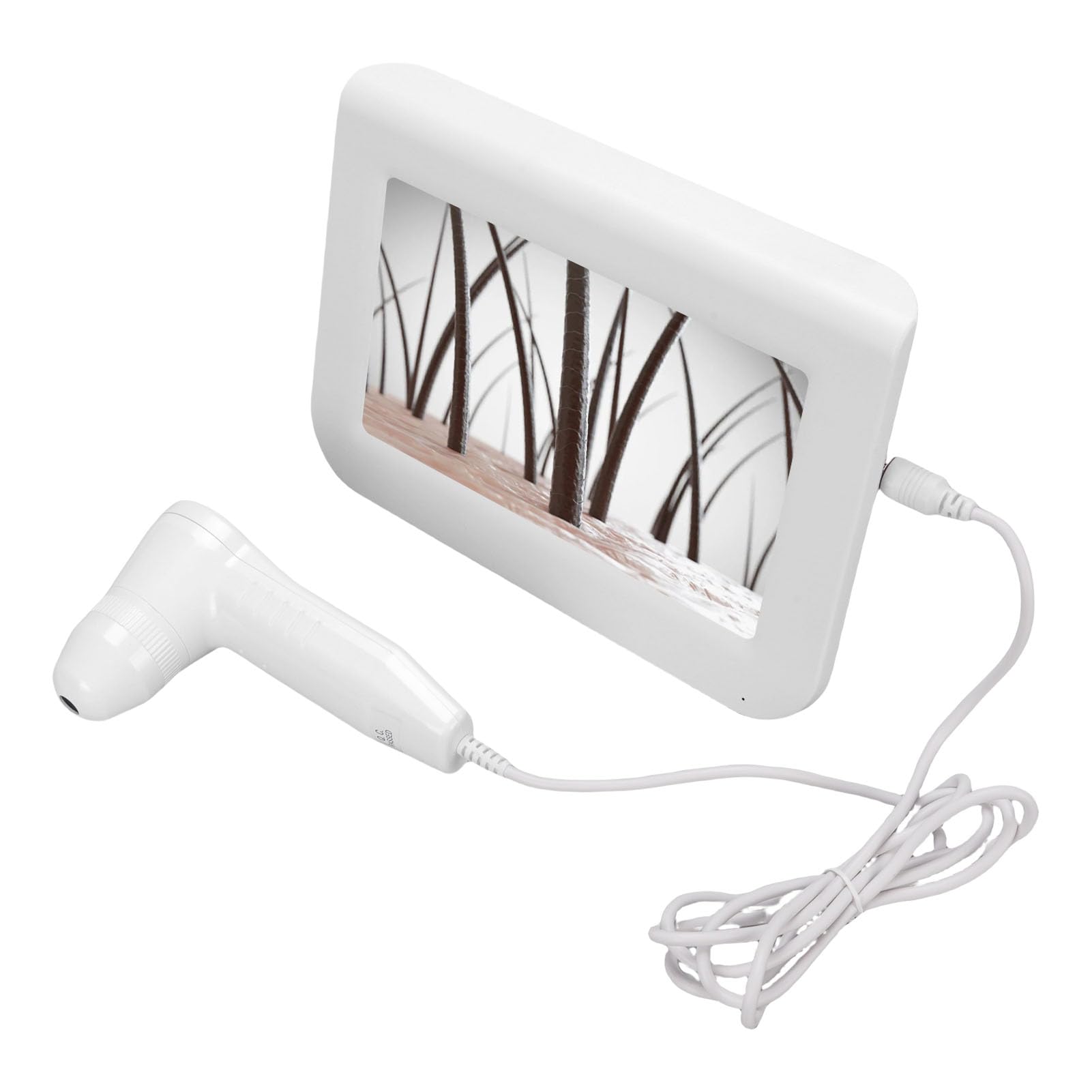 Analyseur de Cheveux de Diagnostic cutané de 9 Pouces, Objectif 50X 200X, Analyseur de Follicules Pileux Rechargeable, Analyseur de Détection de Peau Haute Résolution pour (Prise