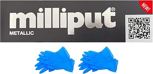 Milliput - Masilla epoxi metálica, 2 partes de arcilla epoxi para modelar, reparaciones y proyectos de bricolaje, paquete de 4 onzas (4.00 oz),