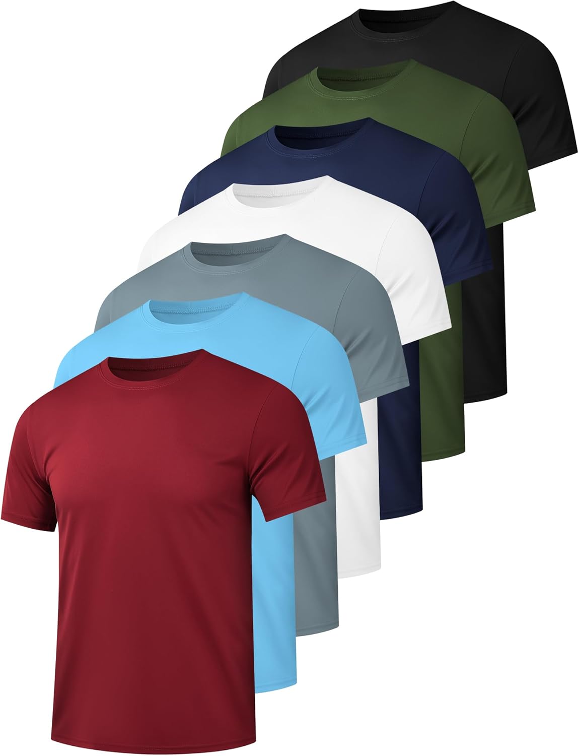 HOPLYNN 5/7 Pack Men’s Dry Fit Workout Gym T Shirts, Short Sleeve Active Running Athletic Tee Tops HOPLYNN 5/7 Pack Men’s Dry Fit Workout Gym T Shirts, Short Sleeve Active Running Athletic Tee Tops