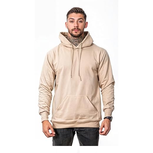 Moletom Liso Masculino Flanelado Blusa De Frio Com Capuz Casaco Sem Estampa