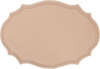 Faux Leather Placemats, 12 X 17 Inch Waterproof Wipeable Heat Resistant Oilproof Place Mats for Dining Table Kitchen Parties Indoor Outdoor (Pink, Set of 6)