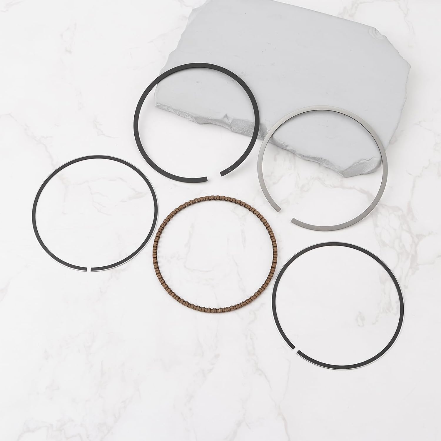 1 Set Piston Rings Set 13010-Z0L-014 13010Z0L014 Compatible with Honda GCV160 HRR216 HRS216