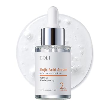 BOLI Kojic Acid Serum, Ultra Brightening Glow Serum Peptide Retinol Niacinamide for Dark Spots 1.01 fl oz