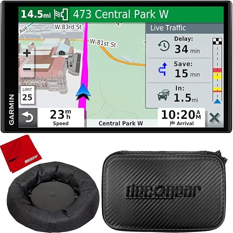 garmin drivesmart 55 traffic 5 5 display gps navigator with case and mount bundle