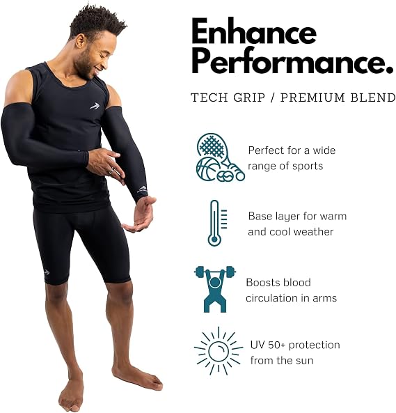 CompressionZ Men's Compression Shirt - Athletic Base Layer for Workouts Running Dry Fit Athletic Training