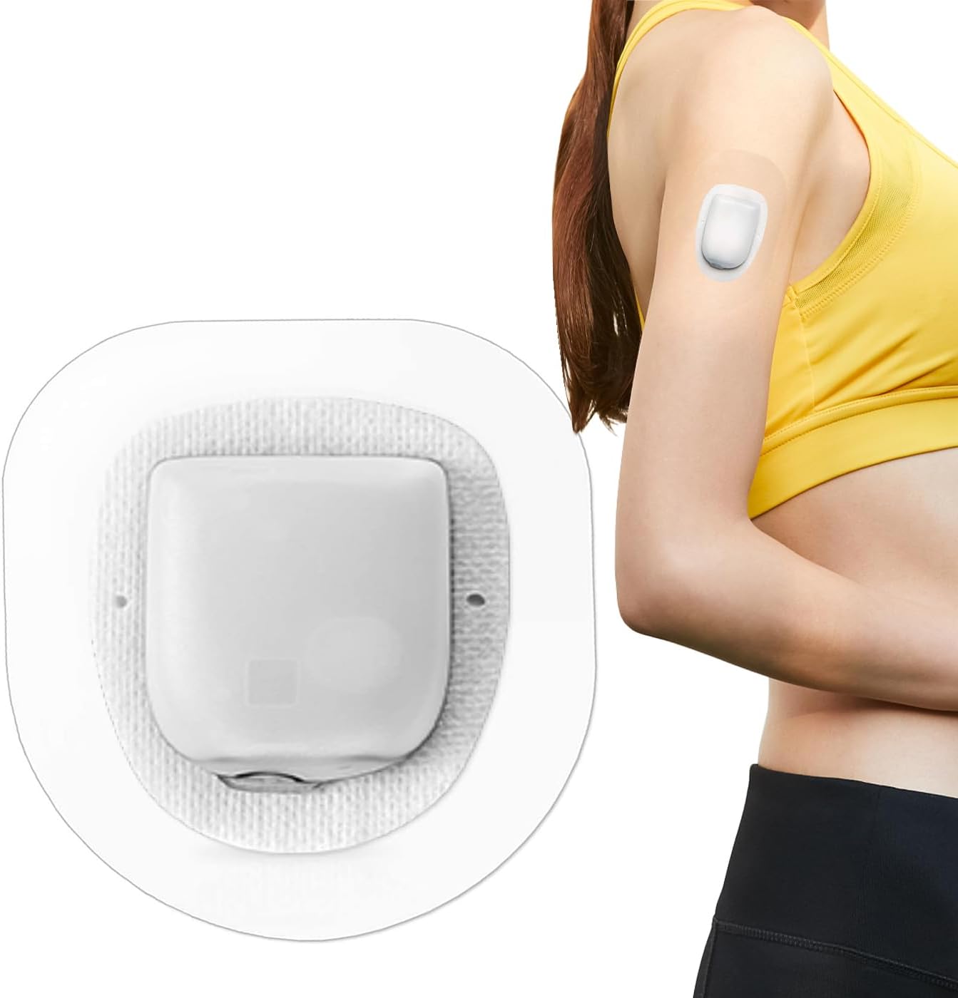 Omnipod Adhesive Patches - 55 PCS Waterproof Sensor Covers- CGM Tape and Transparent Overpatches