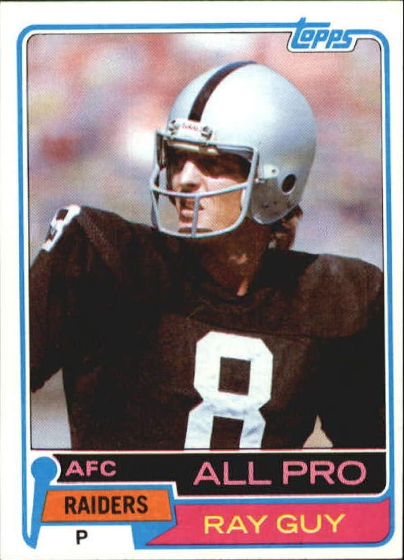 1981 Topps #510 Ray Guy Raiders NFL Football Card NM-MT