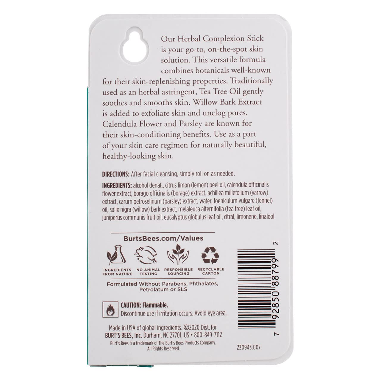 Burt's Bees Herbal Complexion Stick 0.26 oz