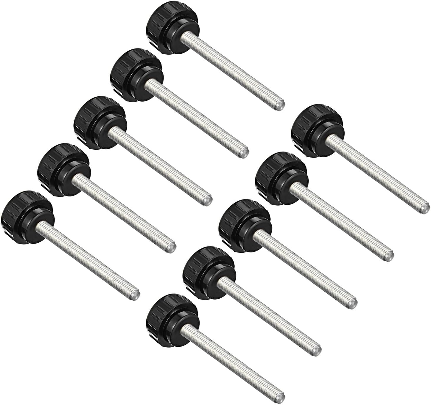 CoCud Knurled Clamping Knobs, M5 x 50mm Male Thread 20mm