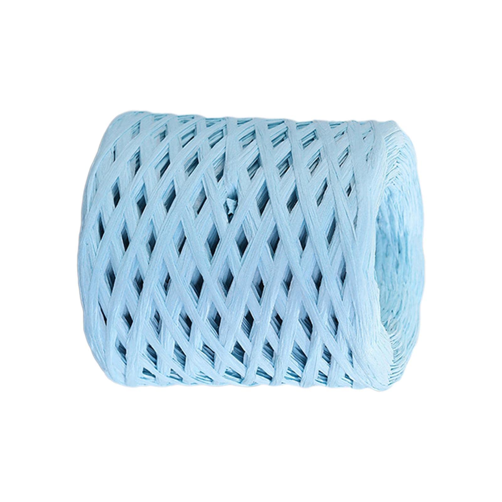 Merishopp 218.72yd Raffia Paper Ribbon Decor for Weaving Gift Wrapping DIY Craft Sky Blue Crafts | Multi-Purpose Craft Supplies | Crafting Pieces | Ribbon-image-23