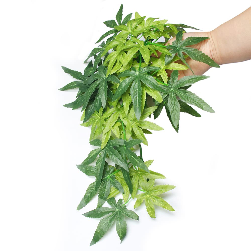 40cm/16in Plantes d'aquarium Végétaux Faux Plastique Artificiel Plantes d'herbe d'eau pour Fish Tank Aquarium Décor Plantes suspendues artificielles