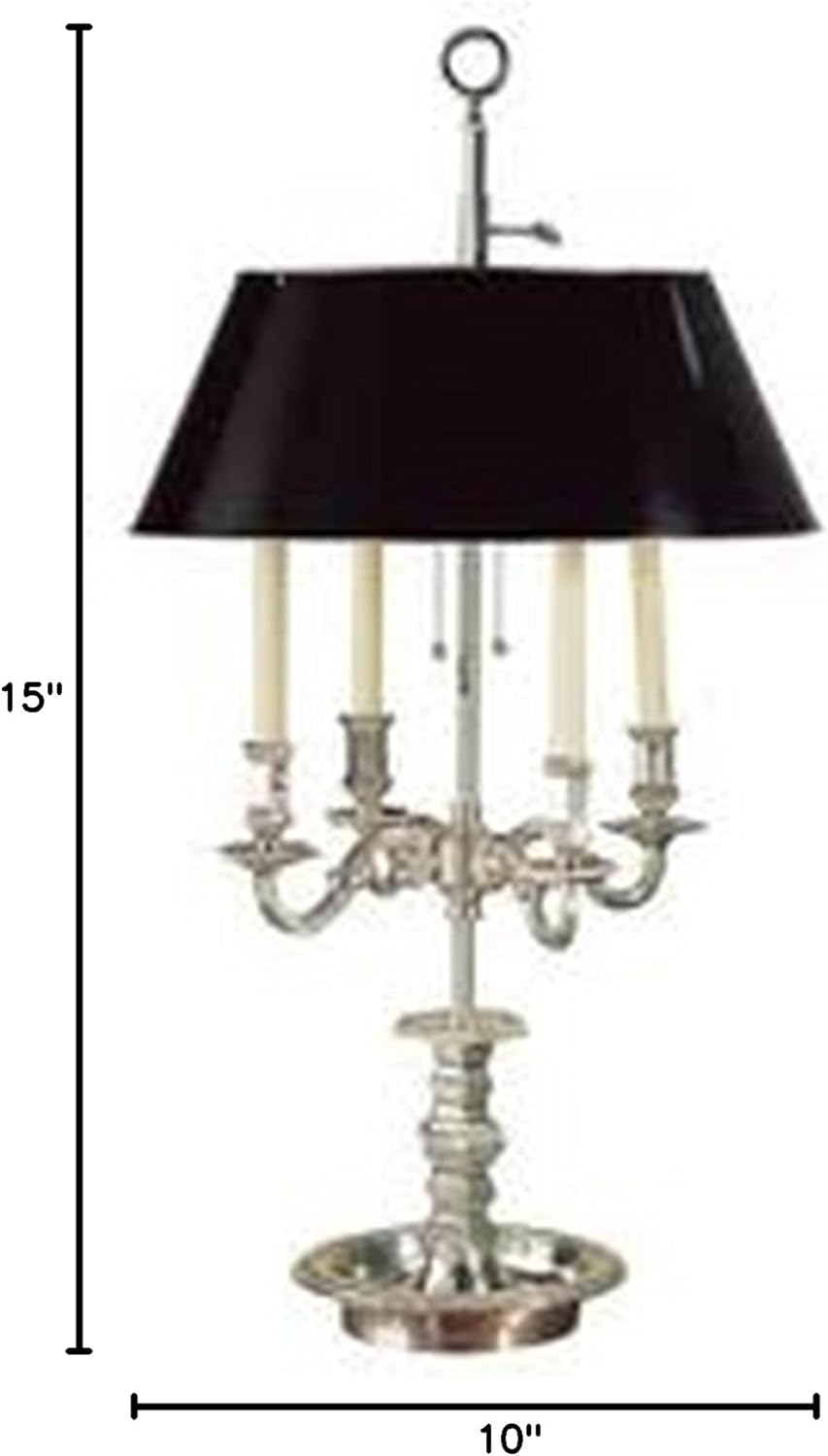 Upgradelights Black Parchment Bouillotte 12 Inch Lamp Shade Style Lamps or Candle Stick Lamps