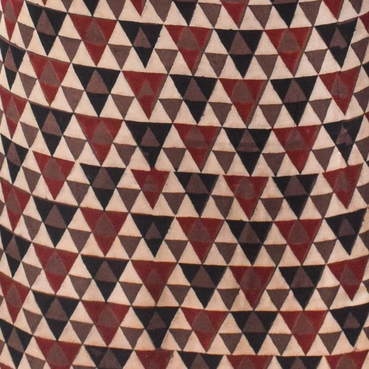 Image of Ethnics of Kutch Womens's Ajrakh Modal Silk Natural Dye Hand Block Print Unstitched Kurta Fabric