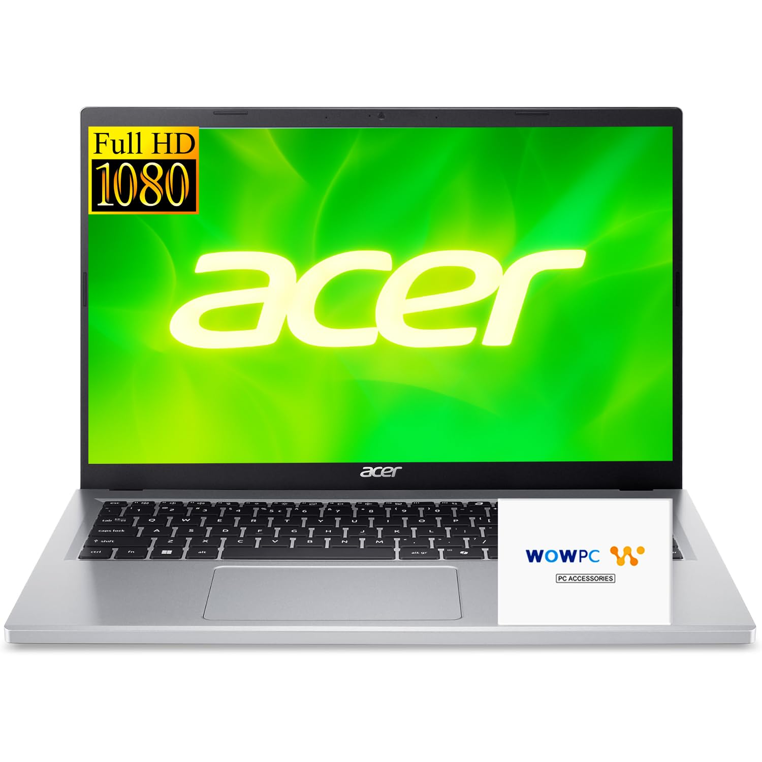 Aspire Go 15 Slim Laptop | 15.6” Full HD Display | Powerful 8-Core Intel Core 3 N355 | 16GB RAM | 256GB SSD | Copilot AI Ready | Microsoft Office | HDMI | Wi-Fi 6 | Windows 11 Home | WOWPC USB