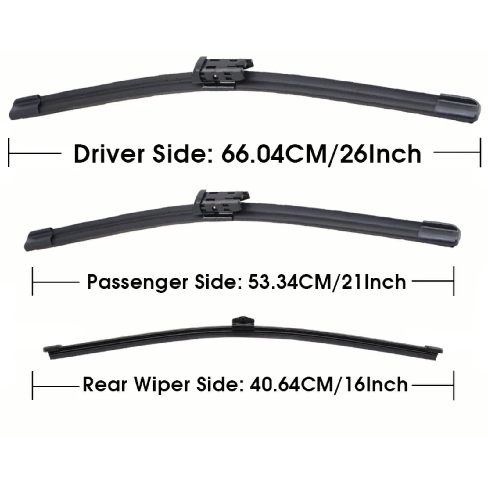 Escobilla coche Escobillas Limpiaparabrisas Coche Para A6 C7 S6 RS6 2011 2012 2013 2014 2015 2016 2017 2018 Parabrisas Delantero Trasero Conjunto Automóvil