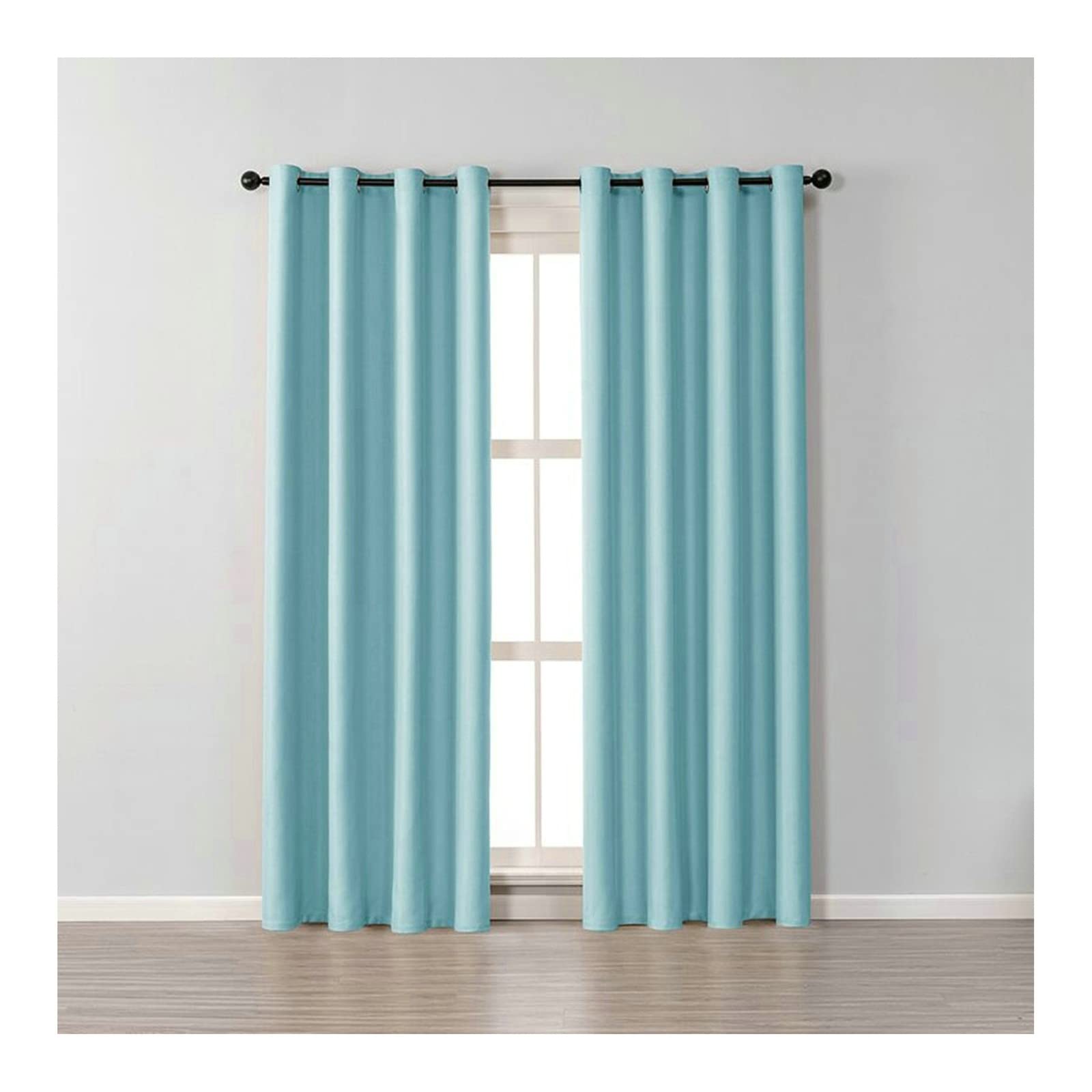 Cortina azul cielo para habitacion infantil: juego de 2 paneles opacos