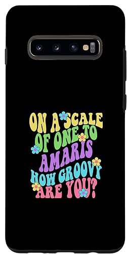 Galaxy S10+ AMARIS Cute Retro Girls Groovy AMARIS Personalized Name Case