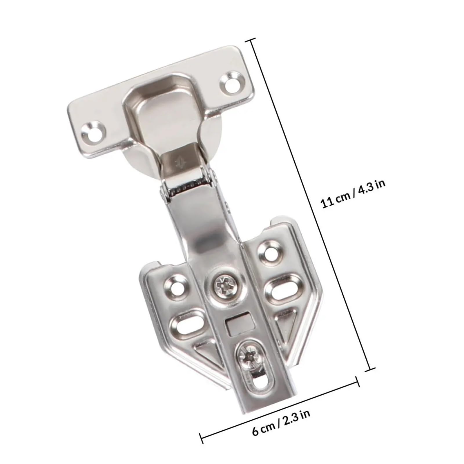 Bisagra De Cierre Suave SS, Paquete De 5 Placas De 1,2 Mm