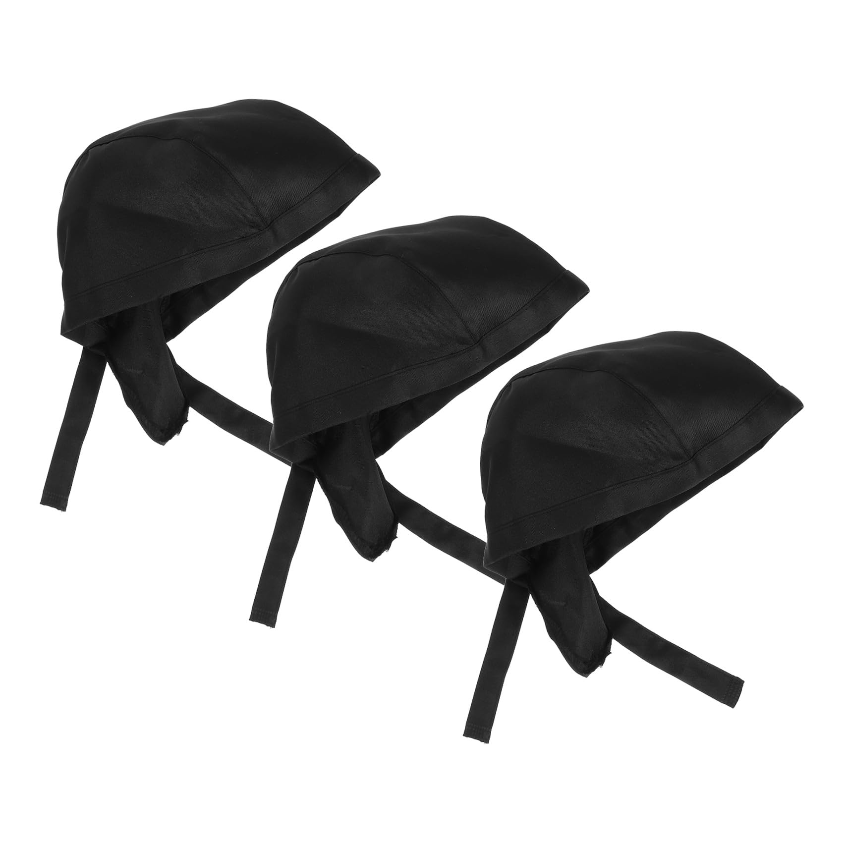 Healvian Cappelli Chef da Cucina 3 Pezzi Nero, Cuffia Ristorante Bbq