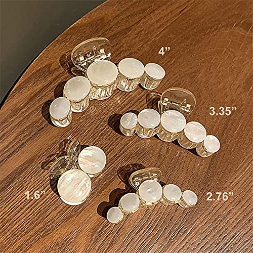 Agirlvct Hair Clips For Think Hair, Large Grip Hair Claw Clips, Non-Slip Hair Catch Jaw Clamp, Hair Barrette Jumbo For Thin Women Girls Girlfriend (4 Pack Mermaid) #TOP3