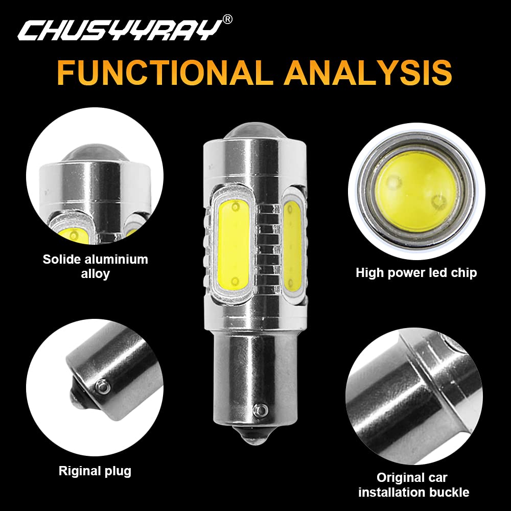 2 Lampadine LED 1156 Super Luminose Per Trattore Deere S240 X330 X350 - CHUSYYRAY