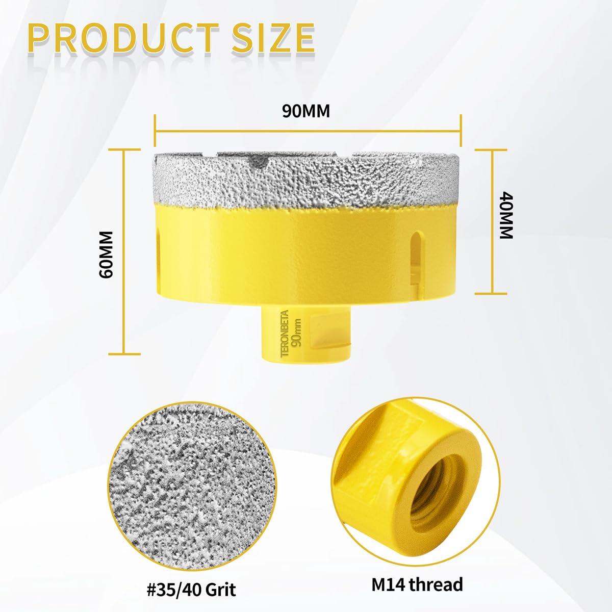 Teronbeta Diamond Core Drill Bit 90mm - Image 2