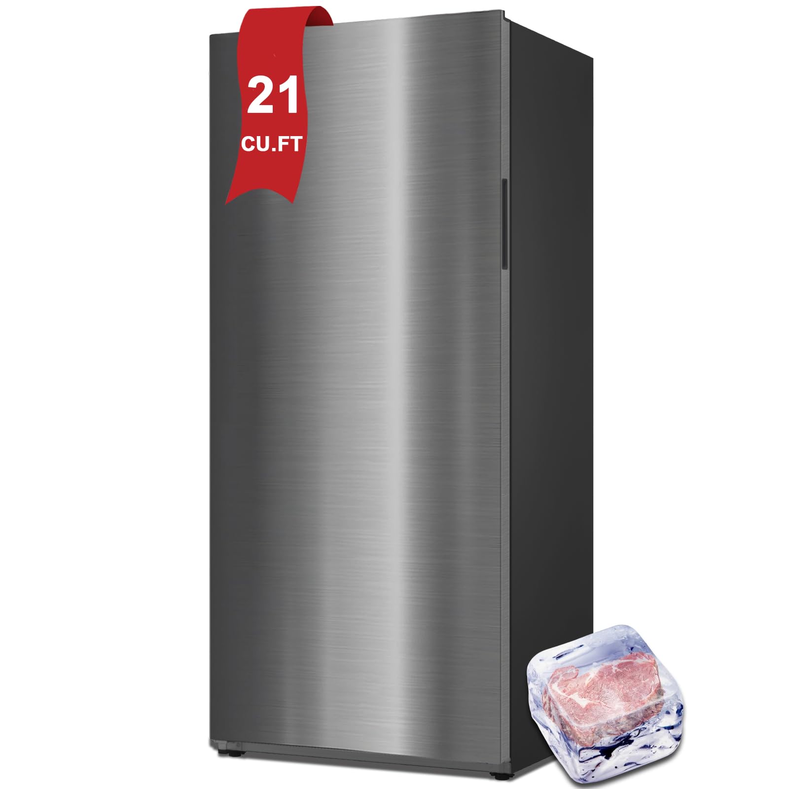 Smad FBM-DSD-772WSMU-NL 21 cu ft Convertible Upright Freezer Stainless Steel