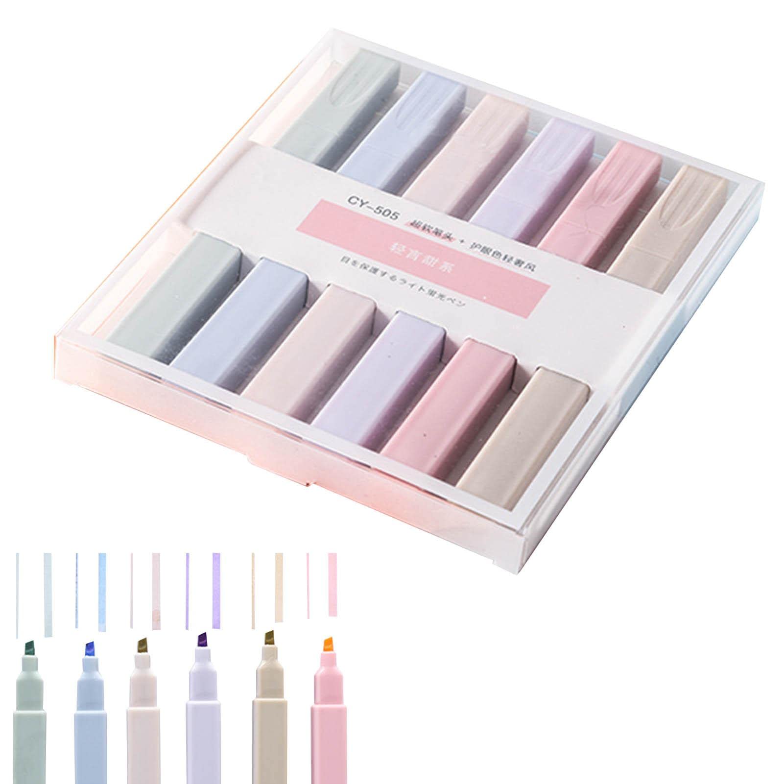 Feela Gel Highlighters, 8 verschillende kleuren Bijbel markeerstiften, No Bleed Dry Highlighter Markers Study Kit, Geweldig voor Journaling, Highlighting en Studeren