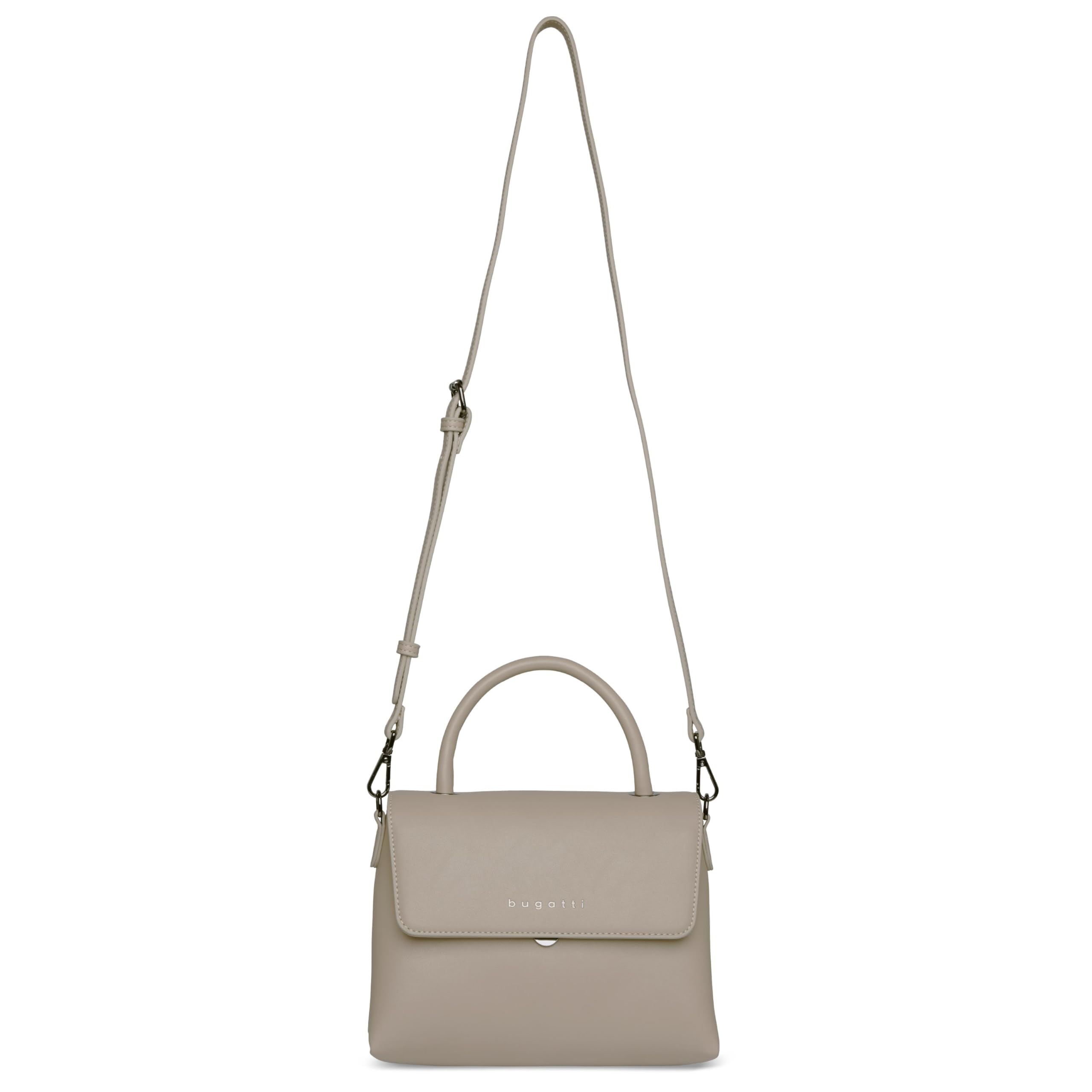 bugatti Almata Handtasche 2-in-1 mit extra Kosmetiketui, Damen-Tasche aus Kunstleder