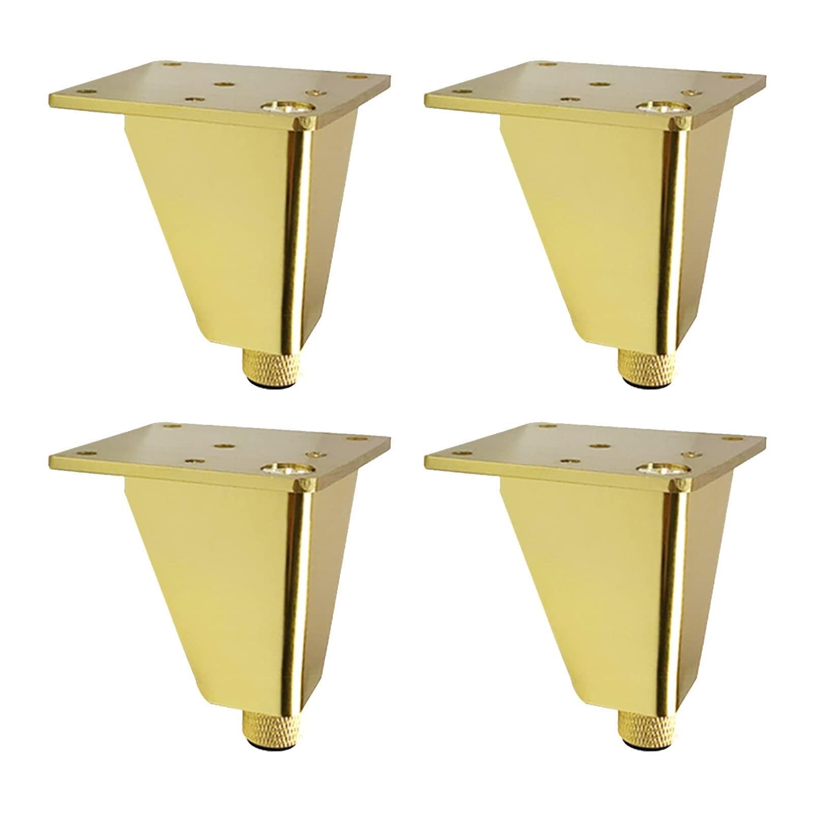 UYHBCNQD Alloy Replacement Legs Set 4Pcs Furniture Legs Aluminum Furniture Foots Adjustable Dressers Support Legs Cabinets Sofa Feets(10cm)