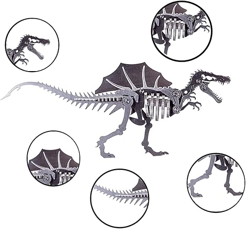 Vista 34 de Kit de modelo de rompecabezas de metal 3D, kit de modelo mecánico de metal, rompecabezas 3D para construir para adultos, rompecabezas rompecabezas