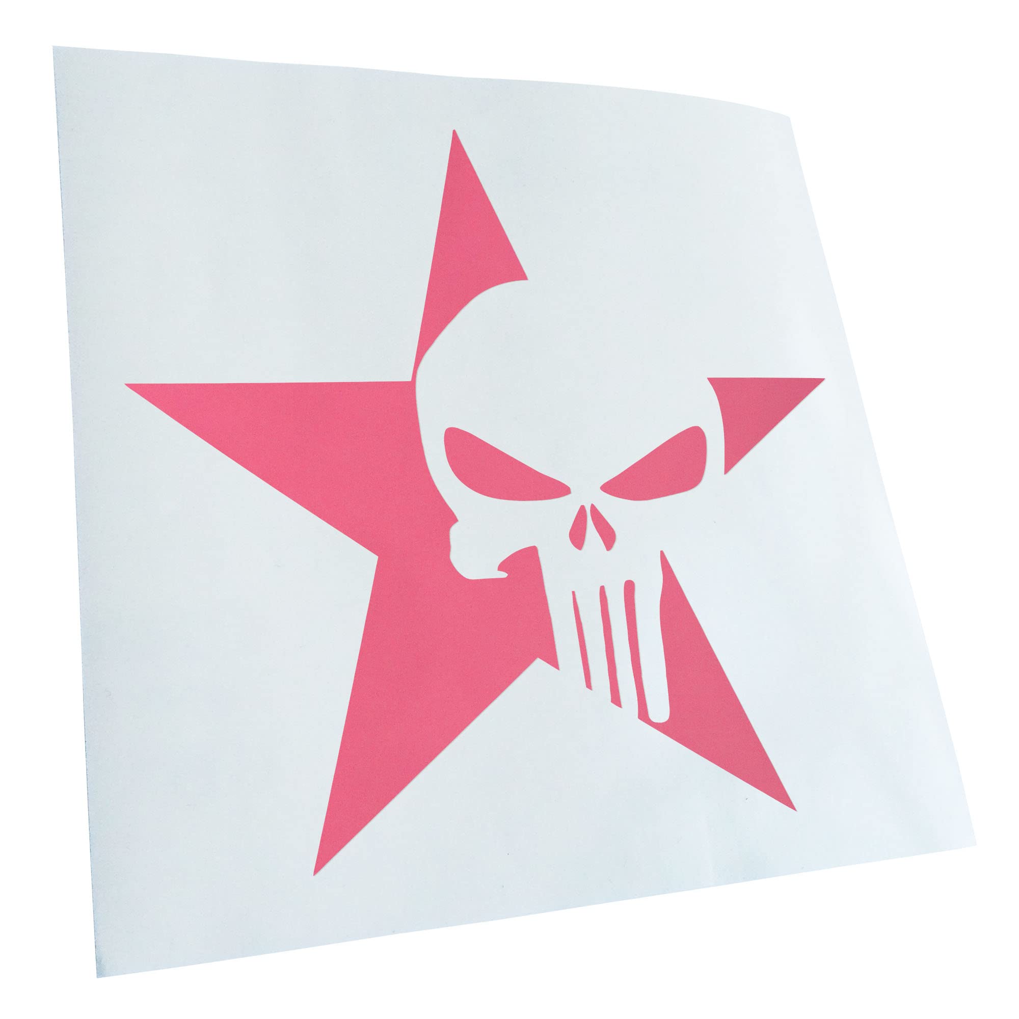 Kiwistar - Car Sticker - US Punisher Star Star Sticker for Car, Laptop, Bicycle, Truck, Motorcycle Multicolor JDM Decal Racing