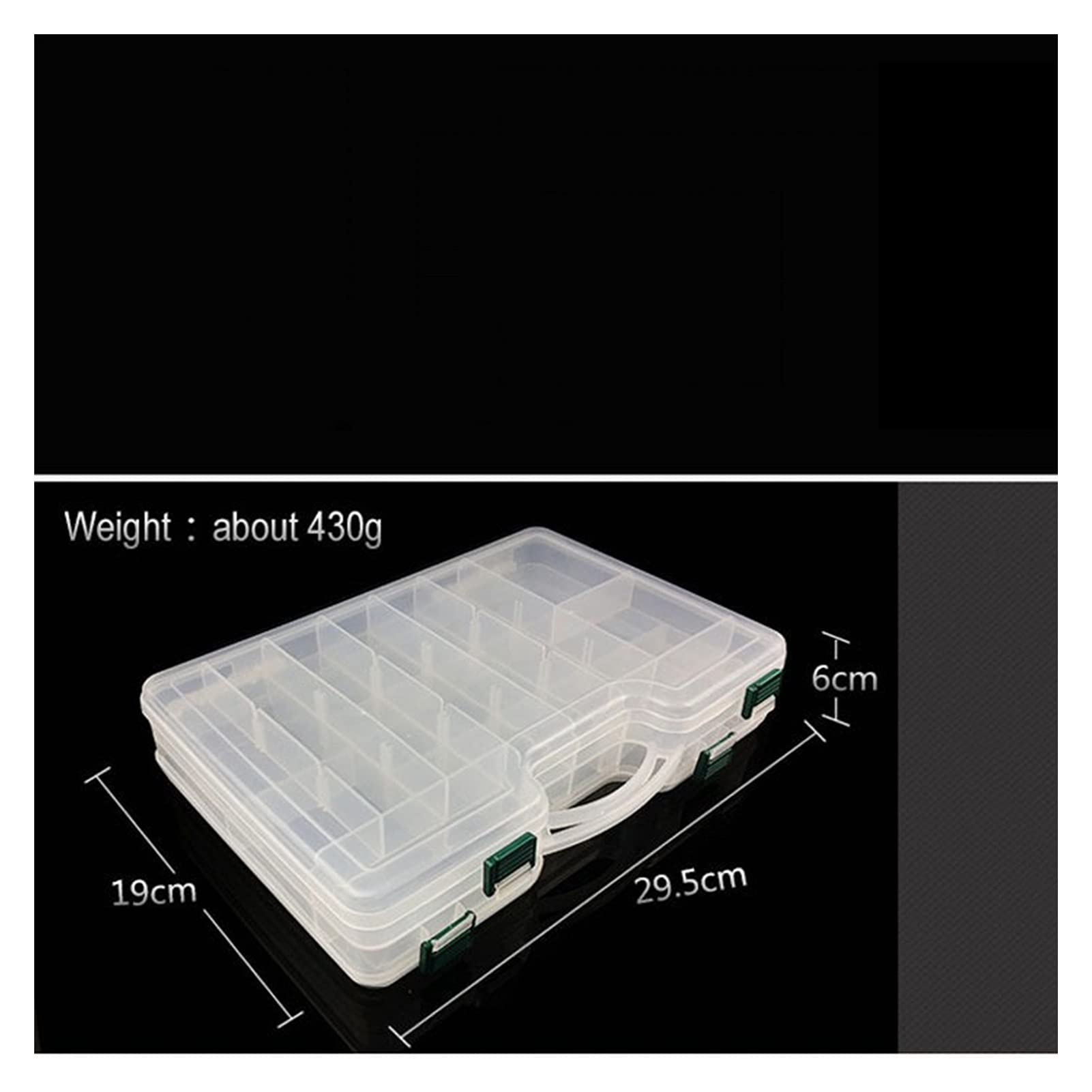 Angelzubehör Einstellbare Kunststoff Fischereiköder Haken Tackle Box Aufbewahrungskoffer Organizer Fisch Werkzeugkasten Angelgerät Kleinteilebox