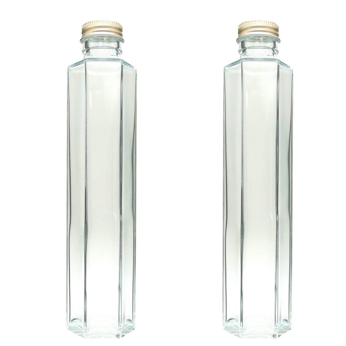 Amazon｜横浜ハーバリウム弐番店 ハーバリウム 瓶 六角 200ml 2本