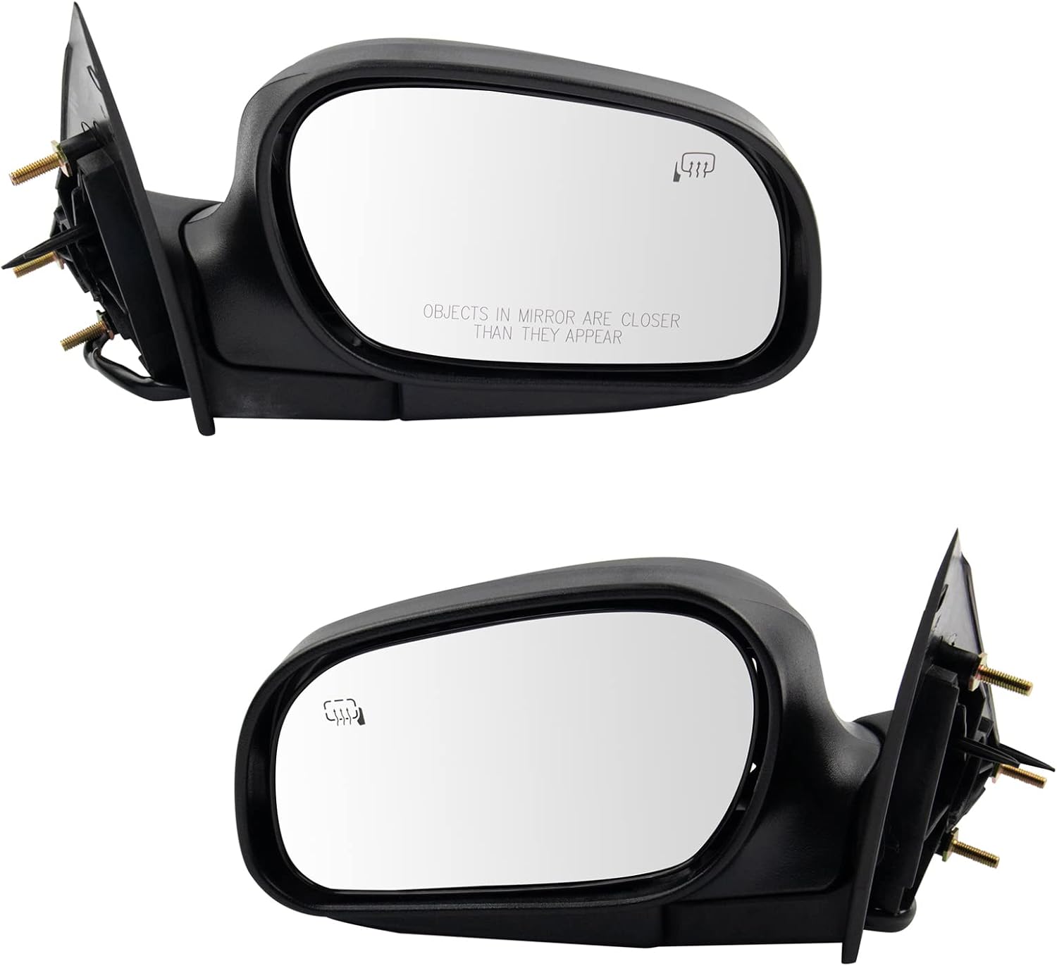 TRQ Driver & Passenger Mirror Assembly Set