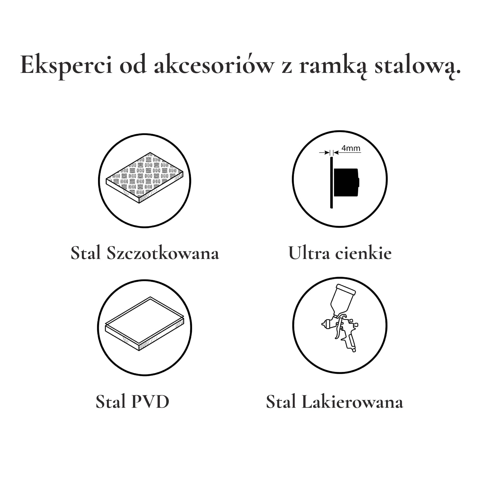 Włącznik Światła Pojedynczy Czarny Schodowy Stal Szczotkowana PVD Black