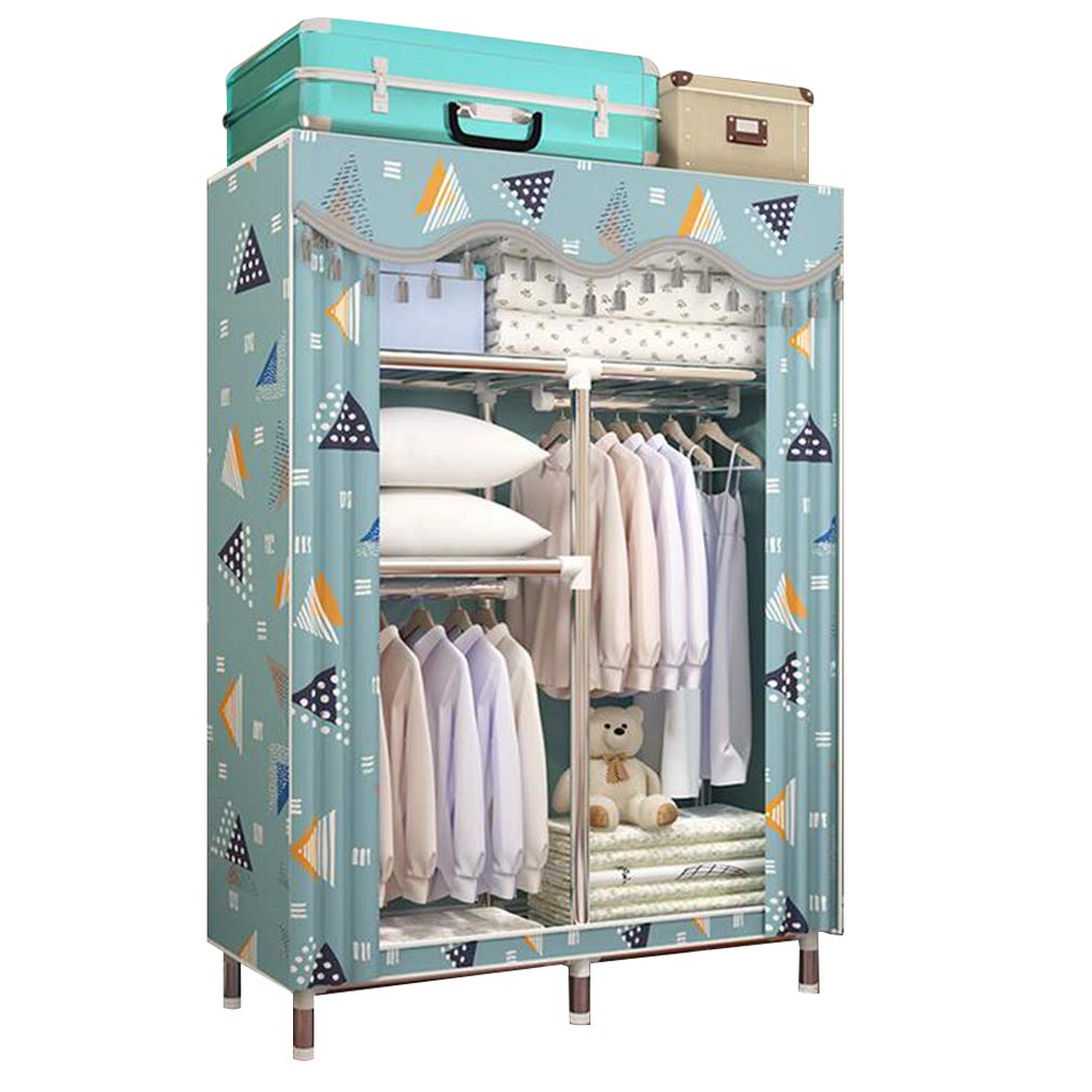 Armario de tela portátil de 90x46x170cm para ropa y almacenamiento vertical
