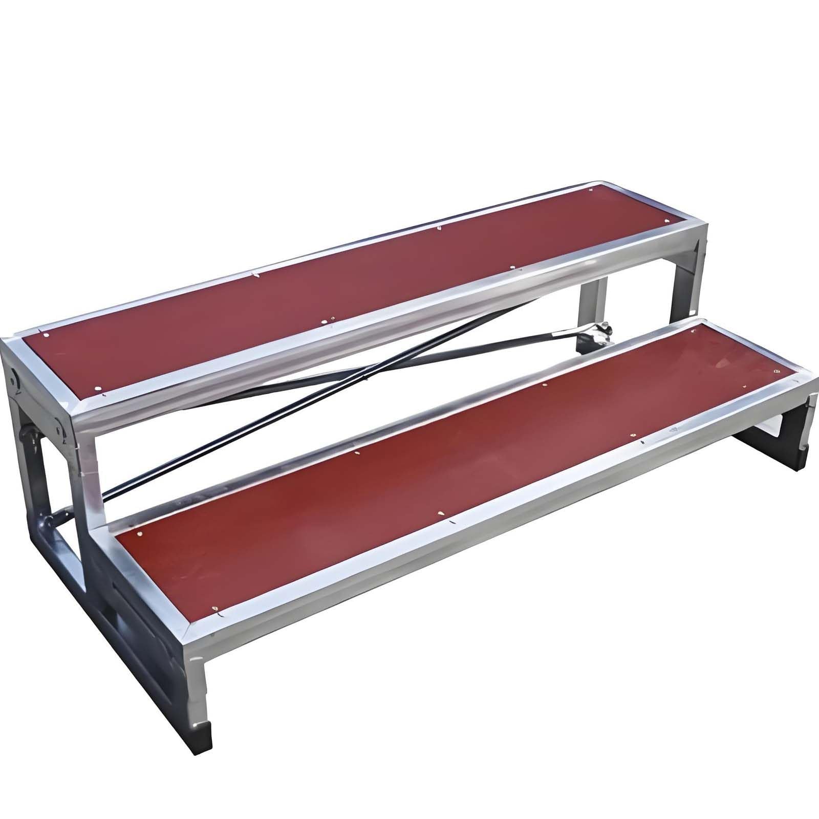 GUTYGIO Commercial Grade Choral Step Treads, Heavy Duty Choir Steps Choral Music Staircase, for Speeches, Performances, Award Podium Staircase Standing Platform 2Tiers