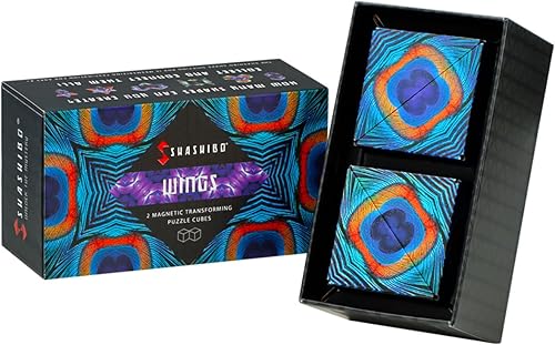 Miniatura 15 de Shashibo - Cubo que cambia de forma, juego para aliviar la ansiedad, con 36 imanes de tierras raras, premiado y patentado, extraordinario cubo