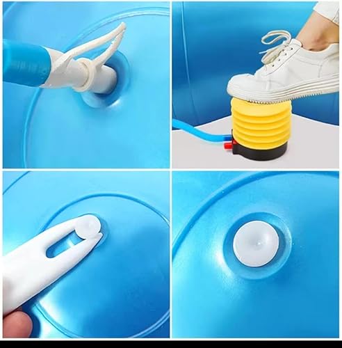 Miniatura 2 de Bola de maní para terapia de niños, pelota de ejercicio antiestallido de 35.4 x 17.7 in con bomba, calidad de gimnasio para yoga, físico,