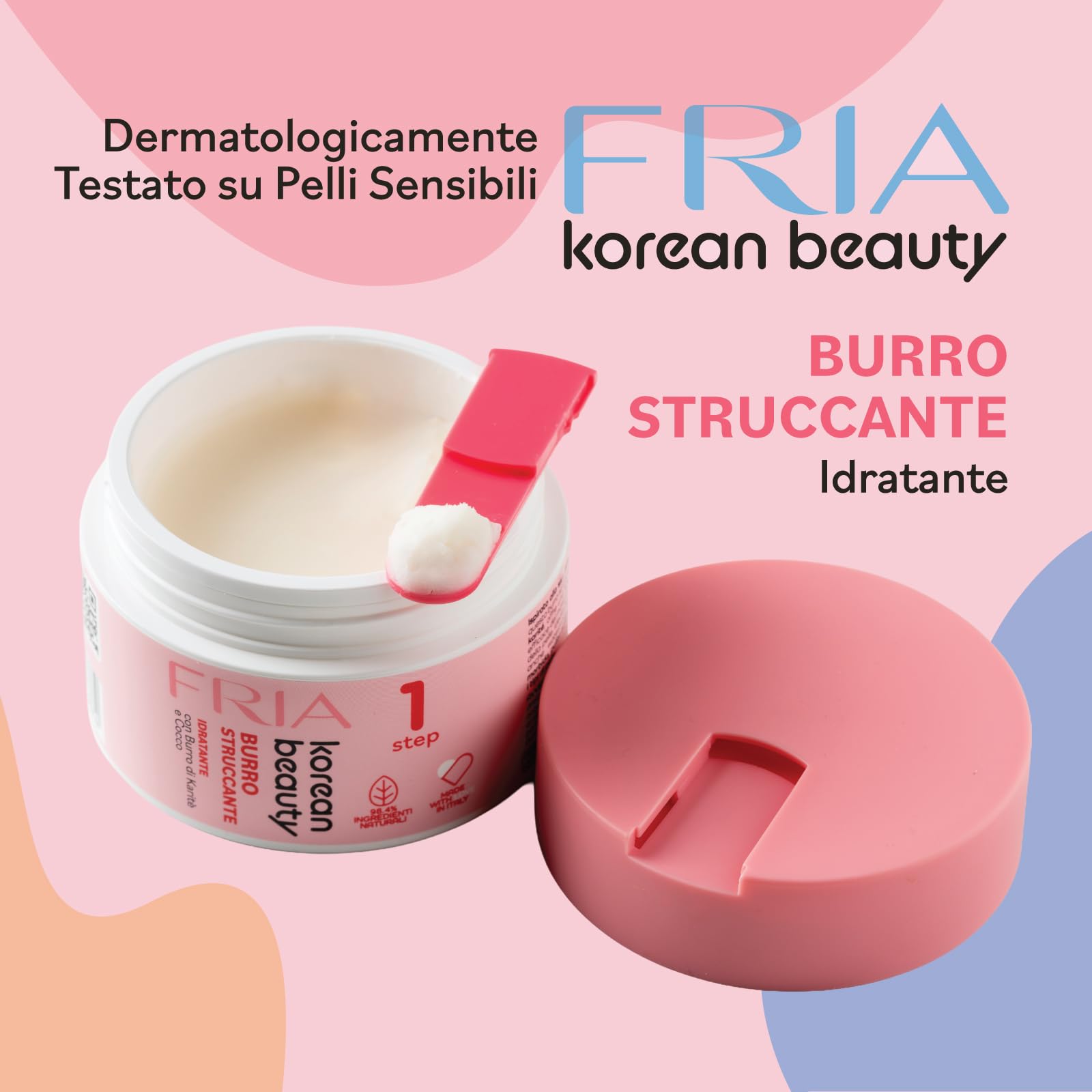 Fria Korean Beauty Burro Struccante Idratante con Burro di Karité e Cocco, Rimuove il Trucco Waterproof, Testato su Occhi e Pelli Sensibili, Delicato su Occhi e Ciglia, Confezione da 80ml - 5