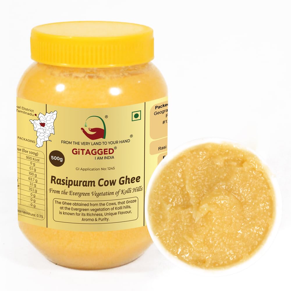 GiTAGGED® Rasipuram Cow Ghee – 500ml (B0D5YX2XKT) Amazon Price History, Amazon Price Tracker