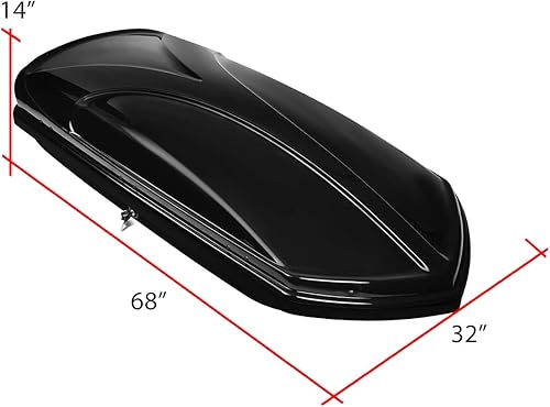 Miniatura 6 de DNA MOTORING Portaequipajes para techo compatible con Subaru Forester 14-18, portador de montaje superior impermeable con cerradura + llaves + par