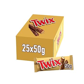 Twix Twin Chocolate 25 X 50 G Online At Best Price | Lulu UAE