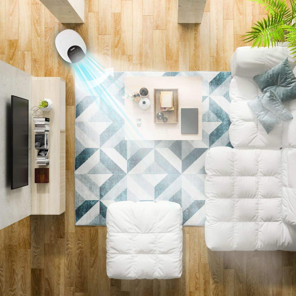 Domo DO157A - Refrigerador de aire con depósito de agua de 7 litros, color blanco