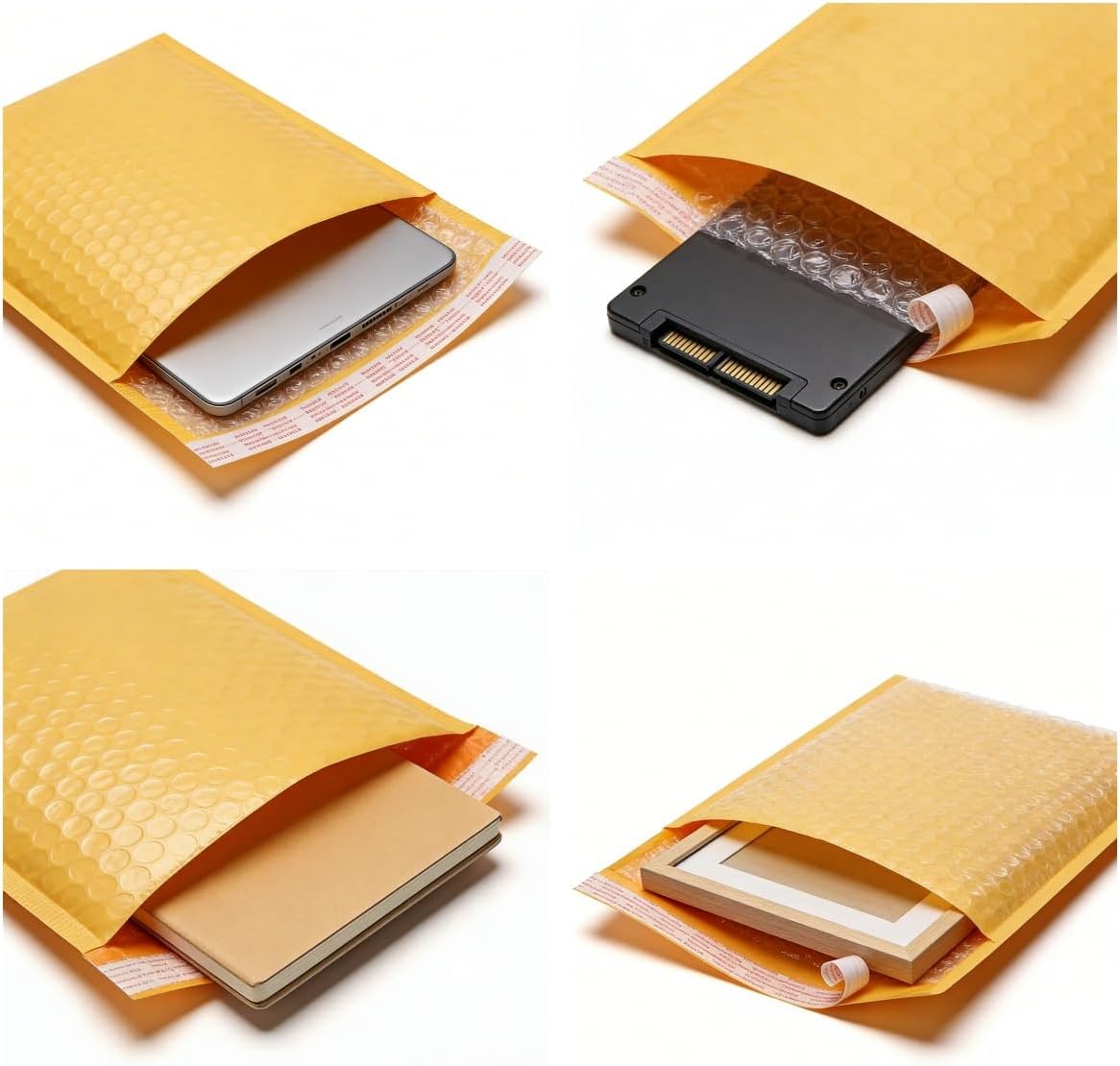 10 Pack Kraft Bubble Mailers 9x12 Inch,Padded Envelopes 9x12" Mailing Bags image 4
