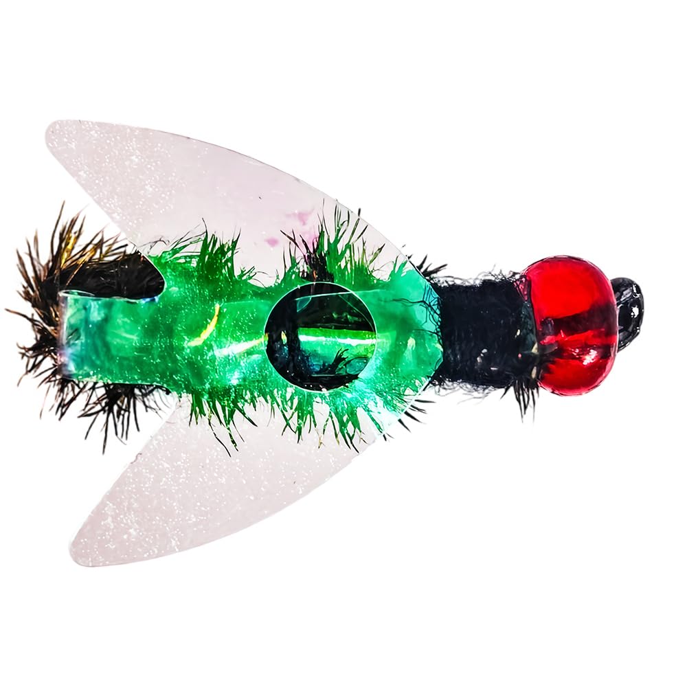 SEASKY Bionic Flies, 8# 14# Fly Fishing Lure, Ostrich Fur with Extra Hook 5pcs Kit