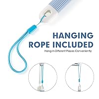 Vista 6 de Cepillo de espalda antideslizante con mango largo para ducha, cepillo de espalda de doble cara con cerdas rígidas y suaves, exfoliante corporal