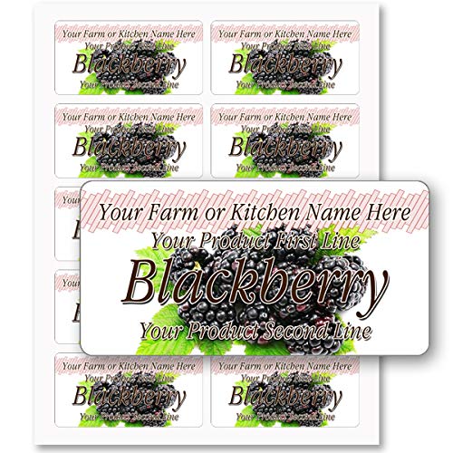 Fruits Jam Jelly Marmalade Candy Syrup Preserves Rectangle Personalized Adhesive